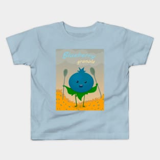 BlueBerry granola Kids T-Shirt